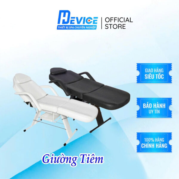 Giường Tiêm Cơ 2 Màu Trắng Đen